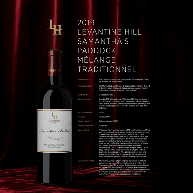 2019 Samantha’s Paddock Mélange Traditionnel [Cabernet Blend] - Levantine Hill
