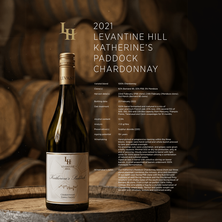 2021 Katherine's Paddock Chardonnay - Levantine Hill